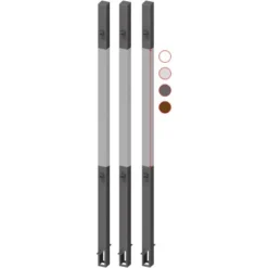 Torpfosten-Set 3-fach Pfosten Zum Einbetonieren