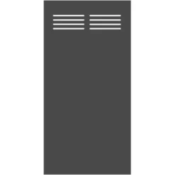 Sichtschutzzaun Element Board Slot-Design 90 Cm X 180 Cm Schiefer