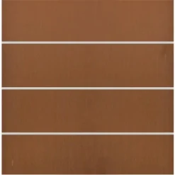 Sichtschutzzaun-Element Board XL Zaun-Set Corten-Stahl 180 Cm X 180 Cm