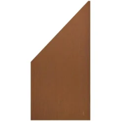 Sichtschutzzaun-Anschluss-Element Board Links 180/90 Cm X 90 Cm Rostoptik