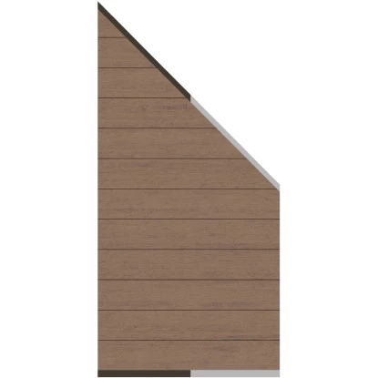 Sichtschutzzaun-Element System WPC Zaun-Anschluss-Set Mandel 180/90 Cm X 90 Cm 3 Sichtschutzzaun-Element System WPC Zaun-Anschluss-Set Mandel 180/90 Cm X 90 Cm