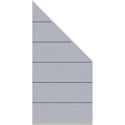 Sichtschutzzaun-Element WPC XL Zaun-Anschluss-Set Grau 180/90 Cm X 90 Cm 3 Sichtschutzzaun-Element WPC XL Zaun-Anschluss-Set Grau 180/90 Cm X 90 Cm