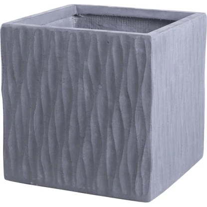 Pflanzgefäß Rodez 32 Cm X 32 Cm X 32 Cm Hellgrau 3 Pflanzgefäß Rodez 32 Cm X 32 Cm X 32 Cm Hellgrau
