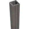 WPC-Pfosten Mit Kappe Inkl. Pfostenanker 240 X 7 X 7 Cm Hellgrau -Günstiges Heissner Geschäft 4048121262484