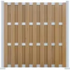 Sichtschutzzaun-Element WPC Aluminium Sandfarben 180 Cm X 180 Cm