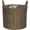Korb Mit Griffen Aus Polyrattan 33 Cm X 33 Cm X 34,5 Cm Grau -Günstiges Heissner Geschäft 4048126028825 S01 091020 L
