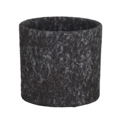 A.H.G. Keramiktopf Vulcano Kalt Rund Zylindrisch 20 Cm X 19 Cm Braun