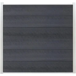 Elephant 3 Zaunbretter Cora Line Anthrazit 179 Cm X 28 Cm X 2 Cm