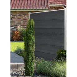 Elephant 3 Zaunbretter Cora Line Anthrazit 179 Cm X 28 Cm X 2 Cm -Günstiges Heissner Geschäft 4049849115625 2608 3