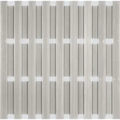 Elephant WPC Zaun Grace Line Grau 180 Cm X 180 Cm X 3,3 Cm