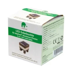 Elephant® LED Solarleuchte Für Aluminium-Pfosten Cora Line 68 Cm X 68 Cm -Günstiges Heissner Geschäft 4049849120209 2608 VP 01