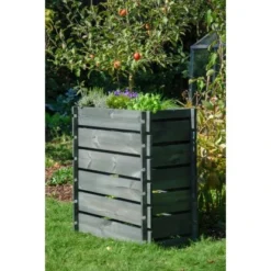 Dobar Hochbeet Mit Stecksystem Kiefer Antharzit 79 Cm X 37 Cm X 79 Cm FSC® -Günstiges Heissner Geschäft 4055894584422 4637 4