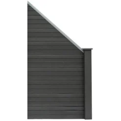 Home Deluxe WPC-Sichtschutzzaun Callado Grau Schrägelement