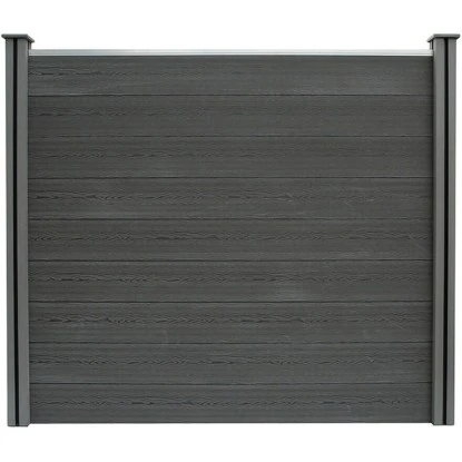 Home Deluxe WPC-Sichtschutzzaun Callado Grau Komplett-Set 3 Elemente 6 Home Deluxe WPC-Sichtschutzzaun Callado Grau Komplett-Set 3 Elemente – Bild 4