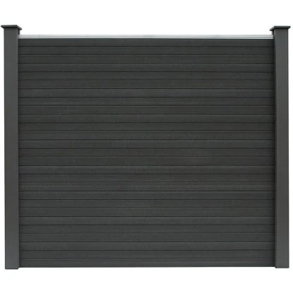 Home Deluxe WPC-Sichtschutzzaun Callado Grau Komplett-Set 3 Elemente 5 Home Deluxe WPC-Sichtschutzzaun Callado Grau Komplett-Set 3 Elemente – Bild 3