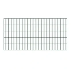 Metallzaun Grund-Set Doppelstabmatte Grün Z. Einbetonieren 80 Cm X 1000 Cm -Günstiges Heissner Geschäft 4085544 A 03