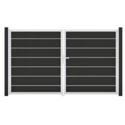 GroJa Grande Steckzaun Tor Premium DIN Rechts EV1 Anthrazit