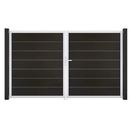 GroJa Grande Steckzaun Tor Premium DIN Rechts EV1 Schwarz 3 GroJa Grande Steckzaun Tor Premium DIN Rechts EV1 Schwarz