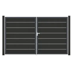 GroJa Grande Steckzaun Tor Premium DIN Rechts DB Anthrazit