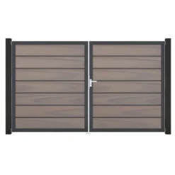 GroJa Grande Steckzaun Tor Premium DIN Rechts DB Bi-Color Co-extrudiert