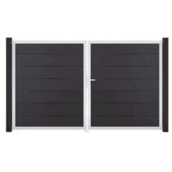 GroJa Steckzaun Tor Grande DIN Rechts EV1 Anthrazit