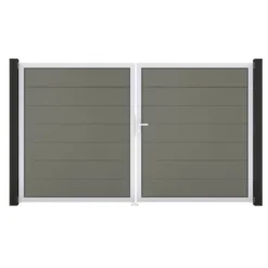 GroJa Steckzaun Tor Grande DIN Rechts EV1 Grau