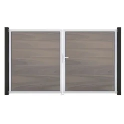 GroJa Steckzaun Tor Grande DIN Rechts EV1 Bi-Color Co-extrudiert