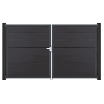 GroJa Steckzaun Tor Grande DIN Links DB Anthrazitgrau 3 GroJa Steckzaun Tor Grande DIN Links DB Anthrazitgrau