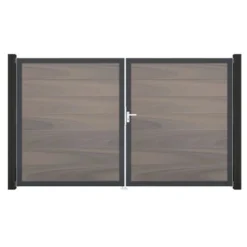 GroJa Steckzaun Tor Grande DIN Rechts DB Bi-Color Co-extrudiert