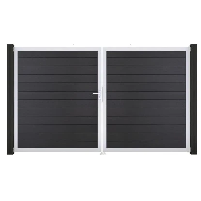 GroJa Solid Steckzaun Tor DIN Links EV1 Anthrazitgrau 3 GroJa Solid Steckzaun Tor DIN Links EV1 Anthrazitgrau