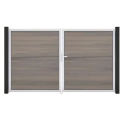 GroJa Solid Steckzaun Tor DIN Rechts EV1 Bi-Color Sand