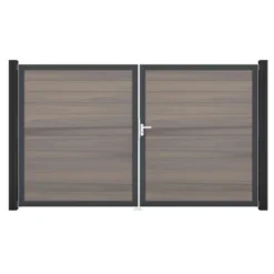 GroJa Solid Steckzaun Tor DIN Rechts DB Bi-Color Co-extrudiert