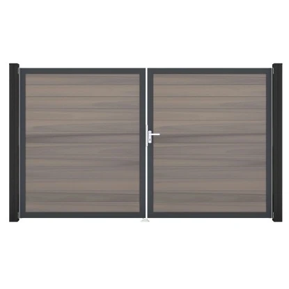 GroJa Solid Steckzaun Tor DIN Rechts DB Bi-Color Co-extrudiert 3 GroJa Solid Steckzaun Tor DIN Rechts DB Bi-Color Co-extrudiert