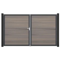 GroJa Solid Steckzaun Tor DIN Links DB Bi-Color Co-extrudiert