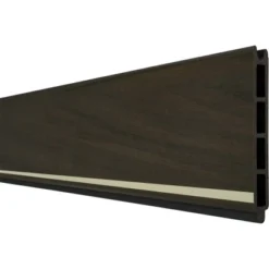 GroJa Solid Einzelprofil Lightstripe Walnuss Co-extrudiert