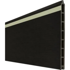 GroJa Solid Grande Lightstripe Einzelprofil Schwarz Co-extrudiert