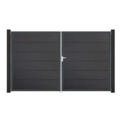 GroJa Steckzaun Tor BasicLine DIN Rechts DB Anthrazit