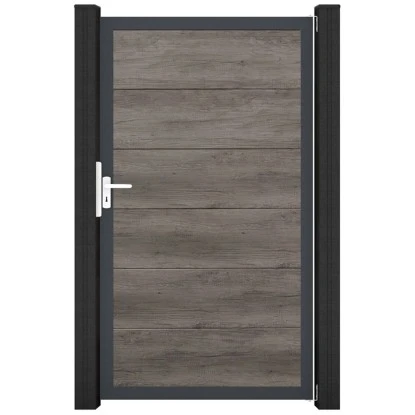 GroJa Steckzaun Tor BasicLine Universal-DIN DB Monument Oak 3 GroJa Steckzaun Tor BasicLine Universal-DIN DB Monument Oak