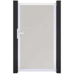 GroJa Steckzaun Tor BasicLine Universal-DIN EV1 Weiß