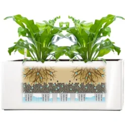 Pflanzwerk® Pflanzkübel Tub 20 Cm X 50 Cm X 20 Cm Shiny Weiß -Günstiges Heissner Geschäft 4250871645749 11001500 5