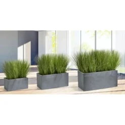 Gartenfreude Pflanzkübel 3er-Set Groß Grau 8 Gartenfreude Pflanzkübel 3er-Set Groß Grau -Günstiges Heissner Geschäft 4251083904228 4655 2