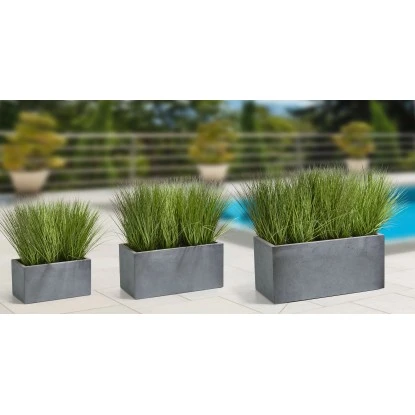 Gartenfreude Pflanzkübel 3er-Set Groß Grau 5 Gartenfreude Pflanzkübel 3er-Set Groß Grau – Bild 3