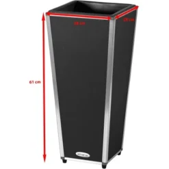 Amare Blumentopf Pur Fiberglas Design 28 Cm X 28 Cm X 61 Cm Schwarz 15 Amare Blumentopf Pur Fiberglas Design 28 Cm X 28 Cm X 61 Cm Schwarz -Günstiges Heissner Geschäft 4251083908202 4655 6