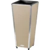 Amare Blumentopf Pur Fiberglas Design 28 Cm X 28 Cm X 61 Cm Beige