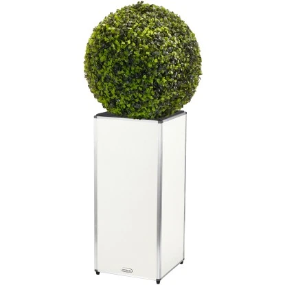 Amare Blumentopf Pur Fiberglas Design 33 Cm X 33 Cm X 76 Cm Weiß 4 Amare Blumentopf Pur Fiberglas Design 33 Cm X 33 Cm X 76 Cm Weiß – Bild 2