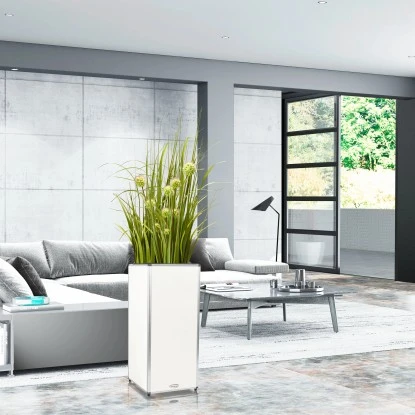 Amare Blumentopf Pur Fiberglas Design 33 Cm X 33 Cm X 76 Cm Weiß 9 Amare Blumentopf Pur Fiberglas Design 33 Cm X 33 Cm X 76 Cm Weiß – Bild 7