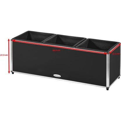 Amare Blumentopf Pur Fiberglas Design 275 Cm X 805 Cm X 275 Cm Schwarz 8 Amare Blumentopf Pur Fiberglas Design 275 Cm X 805 Cm X 275 Cm Schwarz – Bild 6