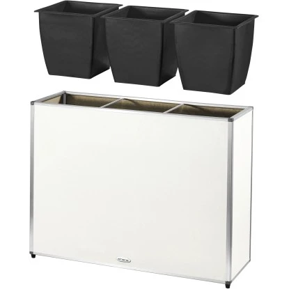 Amare Blumentopf Pur Fiberglas Design 28 Cm X 80 Cm X 61 Cm Weiß 5 Amare Blumentopf Pur Fiberglas Design 28 Cm X 80 Cm X 61 Cm Weiß – Bild 3