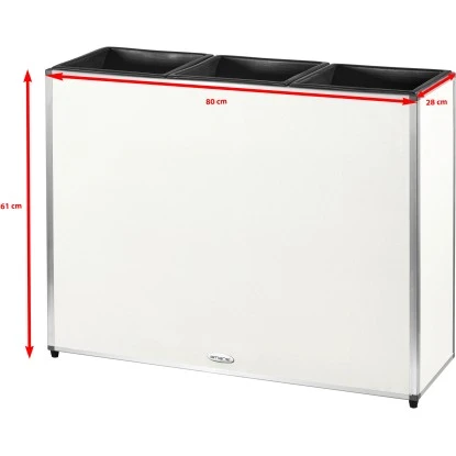 Amare Blumentopf Pur Fiberglas Design 28 Cm X 80 Cm X 61 Cm Weiß 8 Amare Blumentopf Pur Fiberglas Design 28 Cm X 80 Cm X 61 Cm Weiß – Bild 6