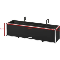 Amare Blumentopf Pur Fiberglas Design 205 Cm X 815 Cm X 205 Cm Schwarz -Günstiges Heissner Geschäft 4251083908523 4655 6